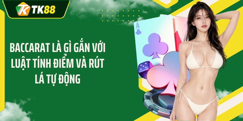 Baccarat là gì gắn với luật tính điểm và rút lá tự động