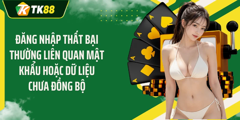 Đăng nhập thất bại thường liên quan mật khẩu hoặc dữ liệu chưa đồng bộ