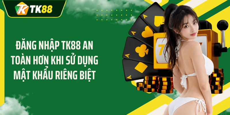 Đăng nhập TK88 an toàn hơn khi sử dụng mật khẩu riêng biệt